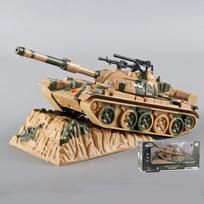 1/32 Scale T90 Tank Diecast modelio žaislas, ištraukiamas žaislas su garsu ir šviesa vaikams, mažiems berniukams, mergaitėms, dovanų kolekcija 1/32-20x7.2x6.5cm geltona