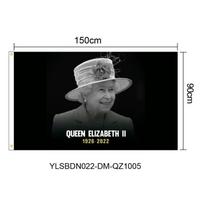 Elžbieta II Karalienė Atminimo Vėliava Sodas Britų Vėliava Atminimo Pamaldų Reikmenys Gedului 90 x YLSBDN022-DM-QZ1005
