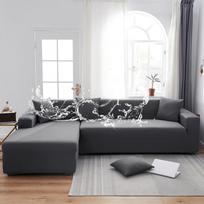 Neperšlampami sofos užvalkalai 1/2/3/4 sėdynės Tvirtas sofos užvalkalas L formos sofos užvalkalas, apsauginis suoliuko užvalkalas 1 SEAT (90-140CM) white