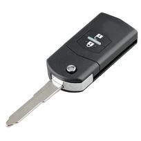 2 mygtukų automobilio nuotolinio valdymo pulto rakto korpuso keitimas, tinkantis Mazda 2 3 5 6 BT50 CX-5 CX-7 CX-9 RX8 2 Buttons black