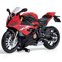 1/12 BMW S1000RR Motociklo Automobilių Modelis Žaislai Lydinio Liejinys Amortizatorius Motociklas Transporto Priemonių Kolekcija Berniukams Gimtadienio Dovanos raudona