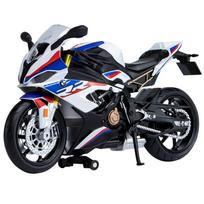1/12 BMW S1000RR Motociklo Automobilių Modelis Žaislai Lydinio Liejinys Amortizatorius Motociklas Transporto Priemonių Kolekcija Berniukams Gimtadienio Dovanos mėlyna