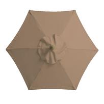 Pakaitinis audinys 3/2,7/2 m sodo terasos skėčio stogelio dangtis 6 arba 8 arm 2m 6arm parasol chaki