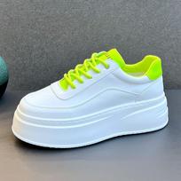 Fashion Luxury 2024 Men's Thick Sole Comfortable Sports Board Shoes Spring and Autumn Seasons Fashion Trend Versatile Casual Shoes 44 gray