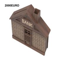 Medinis Namelis Taupyklė Pinigų Namelis Taupymo Pinigų Dėžutė 1000 2000 Eurų Suaugusiųjų Pinigų Skaičiavimo Bankas Japoniška Kiaulytė Rankdarbių Ornamentai gray
