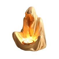 Grim Reapers Statues Decor Holiday Gothic Themed Decorative Tea Holder Festival Seasonal Decoration balta
