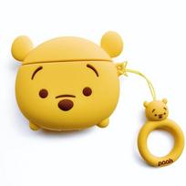 3D animacinis dėklas AirPods 1 2 3 Pro, silikoninis dėklas AirPods Pro 2, mielas dangtelis, ausinių apsauginis dėklas, ausinių priedai For Airpods 1 2 geltona