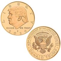 2025 m. JAV prezidentas Donaldas Trumpas Auksinės/sidabrinės ERELIO proginės monetos grąžina Ameriką Iššūkis monetos DIEVU, KUME TIKIME Suvenyras auksas