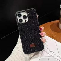 Prabangus blizgus deimantinis dėklas telefonui Iphone 16 15 14 13 12 11 Pro Max Plus Stilingas moteriškas atsparus smūgiams galinis dėklas iphone 15Plus juoda