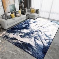 Amerikietiškas abstraktus kilimas svetainės kavos staliuko grindų kilimėlis modernus minimalistinis miegamojo kambario kilimėlis 100 * 160cm gray