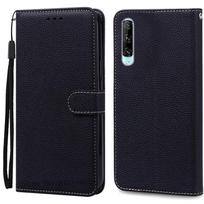 Huawei P Smart Pro dėklas telefono dangtelis minkštas silikoninis piniginės atverčiamas dėklas Huawei P Smart Pro telefono dėklas Fundas PSmart Pro dangtelis Huawei P Smart Pro juoda