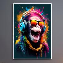 Žaidimų drobės spaudiniai Ryškūs grafiti meno plakatai žaidimų kambario dekoravimui Žaidėjų dovanos Berniukų miegamojo drobės tapyba Sienos menas Be rėmo 21cm×30cm NoFrame blue