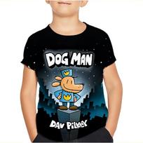 Dogman vaikiški marškinėliai Dog Man 3D spauda Spalvotas komiksų grafinis marškinėlis Minkštas vaikiškas kasdienis viršus berniukams ir mergaitėms 140 pilka