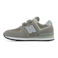 New Balance 574 Hook and Loop Little Kid Core Pack - Grey White Kids Sneakers PV574EVG 32.5 gray