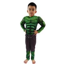 Hulko raumenų kostiumas vaikams ir suaugusiems - Helovino Cosplay Anime vaidmenų žaidimo apranga XS 95-105 cm black