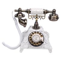Garso svečių knygos telefonas 32GB talpos Vintažinis retro telefonas Pritaikyta balso žinutė vestuvėms White
