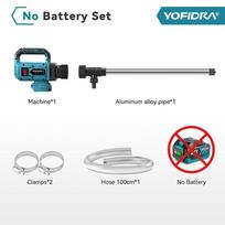 YOFIDRA 3 greičių bešepetėlinis vandens siurblys 80–150 L/min Belaidis elektrinis alyvos siurblys Sodui Valtims Baseinams Skirtas Makita 21V Akumuliatoriaus Kaiščiui Without Battery