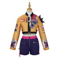Rumi Zoey Mira Cosplay KPop Demonų Kostiumas Medžiotojo Striukė Šortai Sijonas Kelnės Konvencija Helovinas Kalėdos Kostiumas XXXL beige