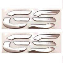 2 vnt. Motociklo 3D emblema ženkliukas lipdukas GS bakas ratas lipdukas R1250GS F850GS F750GS F700GS F800GS F650GS R1200GS sidabras