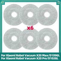 Suderinama su Xiaomi Robotiniu dulkių siurbliu X20 Max/X20 Pro Atsarginės dalys Pagrindinis šepetys, Šoninis šepetys, HEPA filtras, Šluostė, Dulkių maišelis black