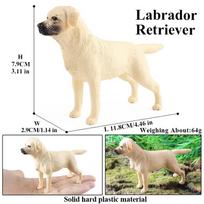 Oenux Šunų Gyvūnų Modelis Husky Pug Pomeranian Rottweiler Chihuahua Veiksmo Figūrėlė Šuniukų Figūrėlės PVC Mielas Kolekcinis Žaislas Vaikų Dovana beige