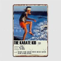 Karate vaikis 1984 Alternatyvus menas Filmas Metalinė plokštelė Plakatas Kino virtuvės vakarėlis Individualus plakatas Skardinis ženklas Plakatas 20x30cm gray