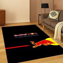 Klasikinis R-Red B-Bull Lenktyninis Automobilis Moto Kilimas-Takelis Miegamajam Svetainei Sofai Namų Dekoras, Vaikų Plotas Kilimas Neslystantis Grindų Kilimėlis Dovana 40x60cm