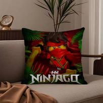 N-ninja go cool l-Lego-s Pillow Case Anti-dustmite Pillowcase Invisible zipper silky short plush Sofa cushion cover 30cmx30cm gray