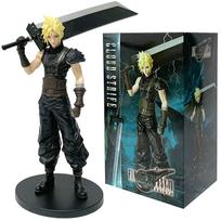22cm Atnaujinta Versija Anime Figūrėlė Cloud Strife PVC Veiksmo Figūrėlė Kolekcionuojamas Modelis Žaislai Kalėdinės Dovanos Berniuko Dovana black