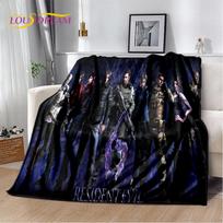 R-Resident Evil žaidimo žaidėjo minkštas pliušinis pledas, flanelinis pledas mesti ant sofos svetainėje, miegamajame, lovoje, piknikui, biurui 75x90cm