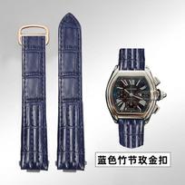 19mm 20mm Cartier Roadster W6206018 W6206017 odinis laikrodžio dirželis Vyriškas Pakeitimas Karvės odos laikrodžio dirželis Nailoninė apyrankė dirželis 20mm gray