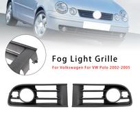 2 vnt. priekinio apatinio rūko žibinto dangtelio grotelės Tinka VW Polo 2002-2005 gray
