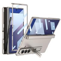 Magnetinis vyris 360 apsauginis dėklas Samsung Galaxy Z Fold 7 6 5, rašiklio laikiklis, ekrano stiklo stovas, dangtelis Galaxy Z Fold7 dėklui No Pen&Galaxy Z Fold5