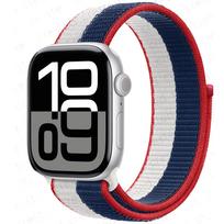 Nailono kilpinis dirželis Apple Watch apyrankėms 46mm 44mm 40mm 41mm 45mm 42mm Originalus dirželis iWatch Series 11 10 SE 9 8 Ultra 3 38 40 41 42(S11-10) black