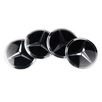 4 vnt. 56 mm automobilio logotipo ratlankių dangtelių lipdukai Aliuminio aksesuarai Mercedes Benz Amg W205 W211 W204 W212 W213 W203 W176 W221