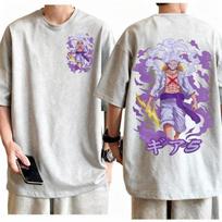 Vienas Gabalas Luffy Gear 5 Nika Marškinėliai Vyriški Dinamiškas Spaudinys Medvilniniai Anime Marškinėliai Modernūs Streetwear Patogūs Laisvalaikio Kasdieniniai Viršutiniai Drabužiai XXXL juoda