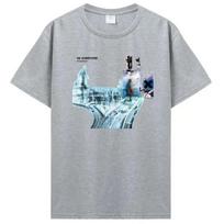 Radiohead Ok Computer Marškinėliai CD LP Vinilas Plakatas In Rainbows Thom Yorke Kid A Kasdieniai Spausdinti Kokybiški Naujo Prekės ženklo Marškinėliai XXXXXL gray
