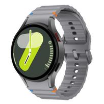 Originalus dirželis Samsung Galaxy watch 7/FE/5 Pro/6/4 classic 44mm 40mm Silikoninė sportinė apyrankė correa Galaxy watch 7 Dirželis watch 4 40mm 44mm gray