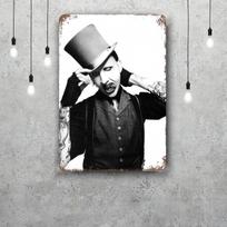 Marilyn manson Retro Metalinės Skardinės Ženklai Plakatai Dekoras Retro Metalinė Plokštelė Sienos Meno Dekoras Garažui Barui 20x30cm（7.8x11.8inch） white
