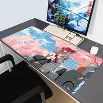 Kasane Teto pelės kilimėlis Pelės kilimėlis XXL Žaidimų priedai Biuro žaidėjas Klaviatūros stalo kilimėlis Neslystantis Nešiojamojo kompiuterio Didelis guminis Anime Pritaikytas 600x300x2mm gray