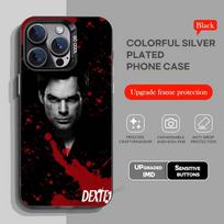 Dexter Morgan telefono dėklas iPhone 17,16,15,14,13,12,11,Pro,Max,Plus,Mini,X,XS,XR,8,S,SE, Minkštas juodas dėklas iPhone14Pro