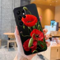 aguonos gėlės žydėjimo telefono dėklas, skirtas Samsung Galaxy S25 S24 S23 S22 S21 S20 Ultra S9 S10 Plus S25 FE, galinis dangtelis For Galaxy S10 Plus