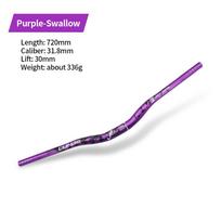 Aliuminio lydinio dviračio vairas MTB vairas paaukštinimas kalnų dviračio vairas 720mm 780mm*31.8mm dviračio kvadratinės dalys purple 720mm