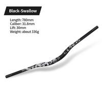 Aliuminio lydinio dviračio vairas MTB vairas paaukštinimas kalnų dviračio vairas 720mm 780mm*31.8mm dviračio kvadratinės dalys black 780mm