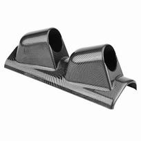 52mm 2 Inch Universal Dual Twin Holes Meter Gauge Pillar Mount Pod Holder Bracket juoda