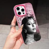 Ariana Grande Jelly Double layer Rose Red Mobile Phone Case for iPhone 17 16 15 14 13 12 11 Air Pro Max Plus Protective iPhone 12