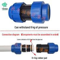 Tiesioginiai PE PVC vamzdžių greitoji jungtis (20-75 mm)