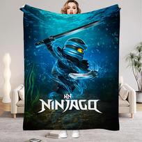 Žaidimas N-Ninjagos Mėtomas pledas berniukams Vasaros stovyklai Sofa Lova Minkštas Pūkuotas Įvairių dydžių Miegmaišis Pledas Visiems sezonams 75x100cm