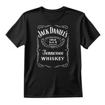 Jack Daniels Old No 7 Spausdinti Unisex Marškinėliai Juokingi Alaus Vakarėlis 90-ųjų Retro Suaugusiųjų Viršus XL black