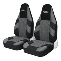 Pora Priekinių Sportinio Automobilio Sėdynių Užvalkalų Universali Daugumai Automobilių Kibiro Formos Sėdynės Apsauga Renault Zoe, TOYOTA Aygo, Citroen C1 2pcs GRAY black